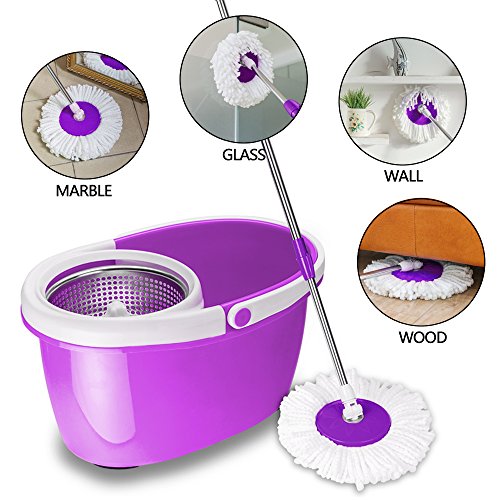 image for Valuebox 360°Spin Mop with Stainless Steel Bucket System Extended Len