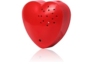 PUMWOY Voice Recorder,30 Seconds Voice Recorder for Stuffed Animal,Stuffed Bear Toy and Baby Doll Toy,Heart Custom Audio Recorder for Plush Toy(Red)