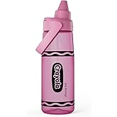 CamelBak Crayola Chug Water Bottle, Tritan Renew, Leakproof, 25oz, Pink Flamingo