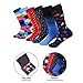 Marino Mens Dress Socks - Fun Colorful Socks for Men - Cotton Funky Socks - 6 Pack - Cool Collection - 13-15