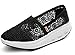 DADAWEN Women's Crochet Classic Slip-on Toning Shoe Walking Sneaker