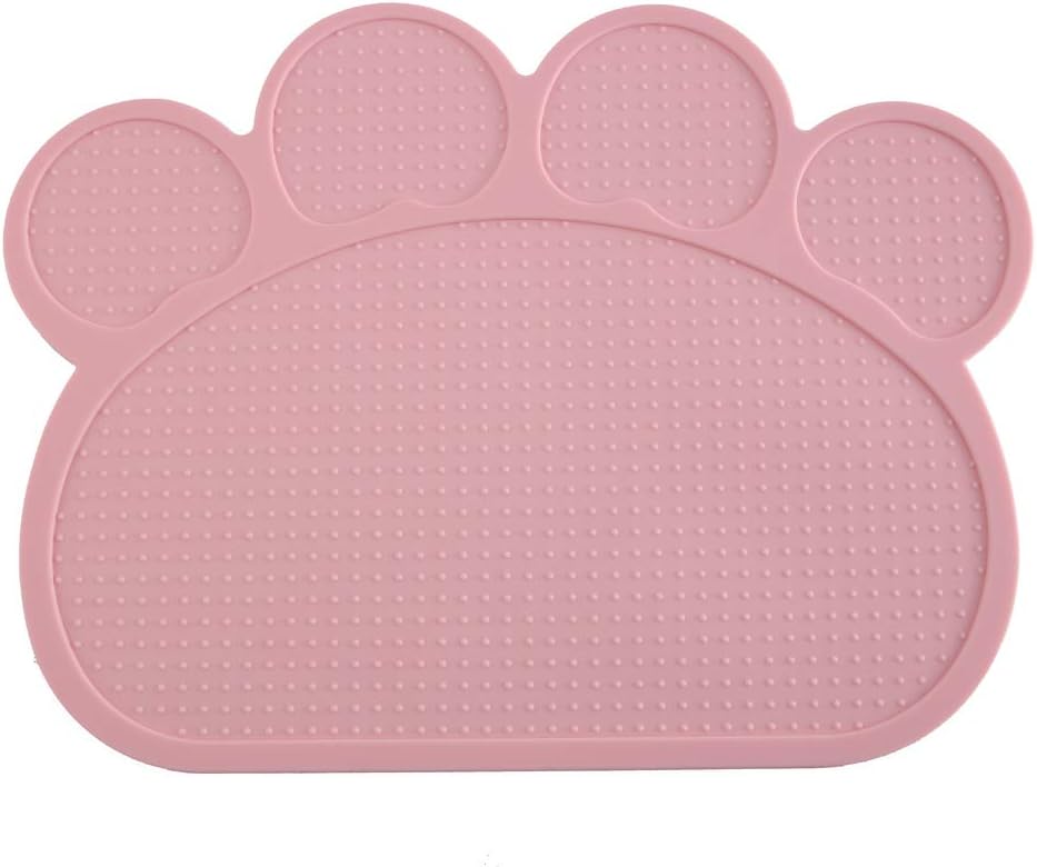 Rosestola Waterproof Dog Cat Pet Food Mats Non Slip Pet Dog Cat Bowl Mats Placemat Grade Dog Pet Cat Feeding Mat