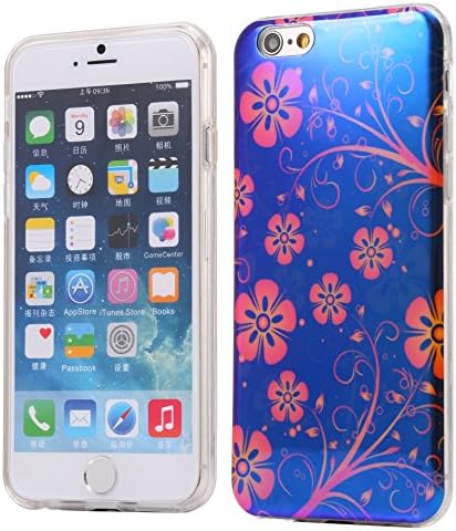 iPhone 6s Plus Case, Bellivin Blue Light Feature Durable Shockproof TPU Bumper Case Flower Cover for iPhone 6/6s Plus 5.5inch (Floret)