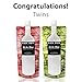 (2) On The Move Travel Foldable Wine Bottle To Go Flask Premium Kit W/Perfect Pour Spout Cap Heavy Duty Plastic Collapsible Flask For Wine - Holds Full 750 ml Bottle - Double Pack