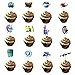 Video Game Party Supplies for Gaming Party Balloons Decorations- 52pcs with 8 Foil Balloons and 36 Latex Balloons and 12 Cupcake Toppers Kids for Video game Birthday Party Favors Party Decorations Balloons