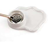 BOMOQING Nail Art Palette with Built-in Brush Washing Cup - 2-in-1 Acrylic Dappen Dish &amp; Monomer Cup for Professional Nail Art &amp; Gel Polish