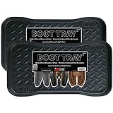 JobSite Heavy Duty Boot Tray, Multi-Purpose for Shoes, Pets, Garden - 15 x 28 Inch - 2 Trays