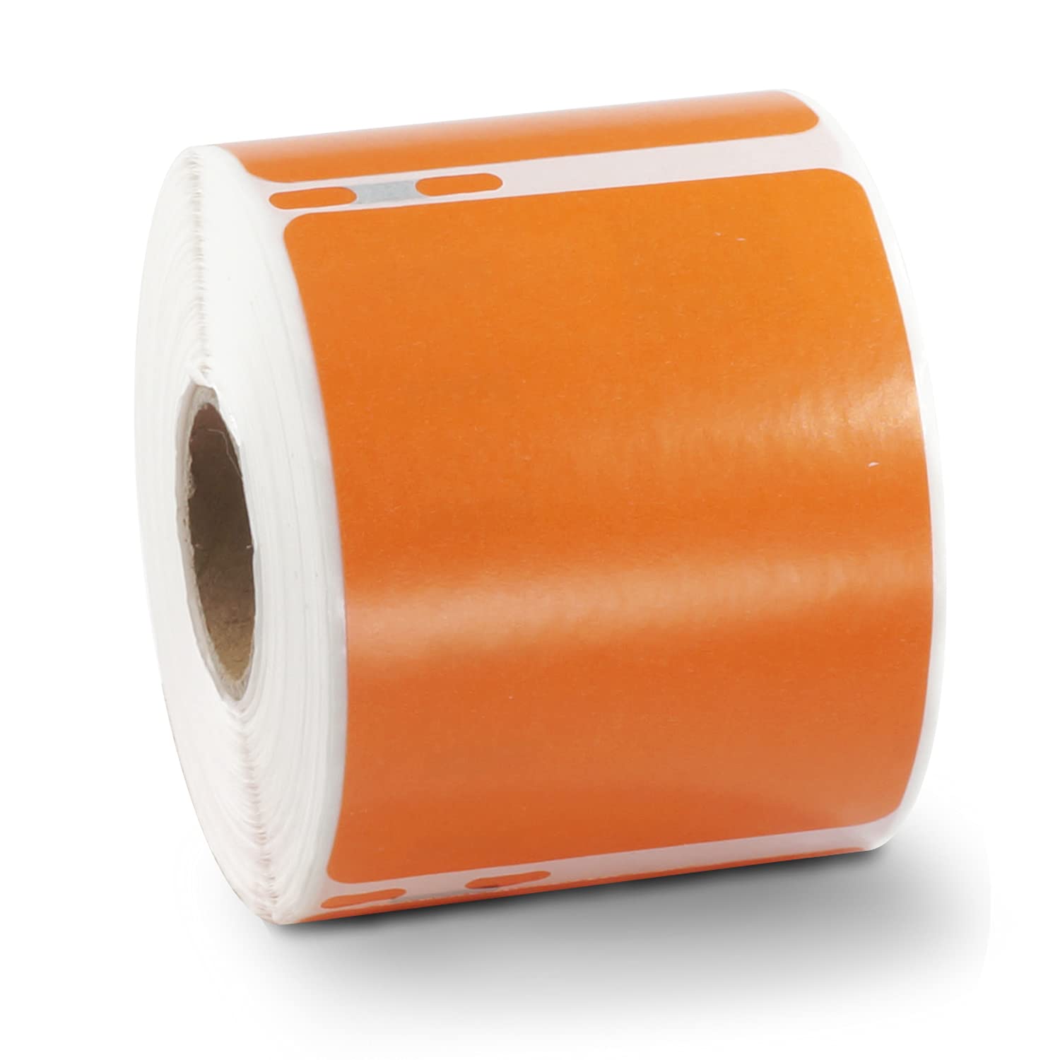 BETCKEY - 1 Roll Orange Large Shipping/Name Badge Labels Compatible with DYMO 99014(S0722430), 54mm x 101mm, 240 Colored Labels Compatible with DYMO LabelWriter 450, 4XL, NOT Fit 550 or 5XL