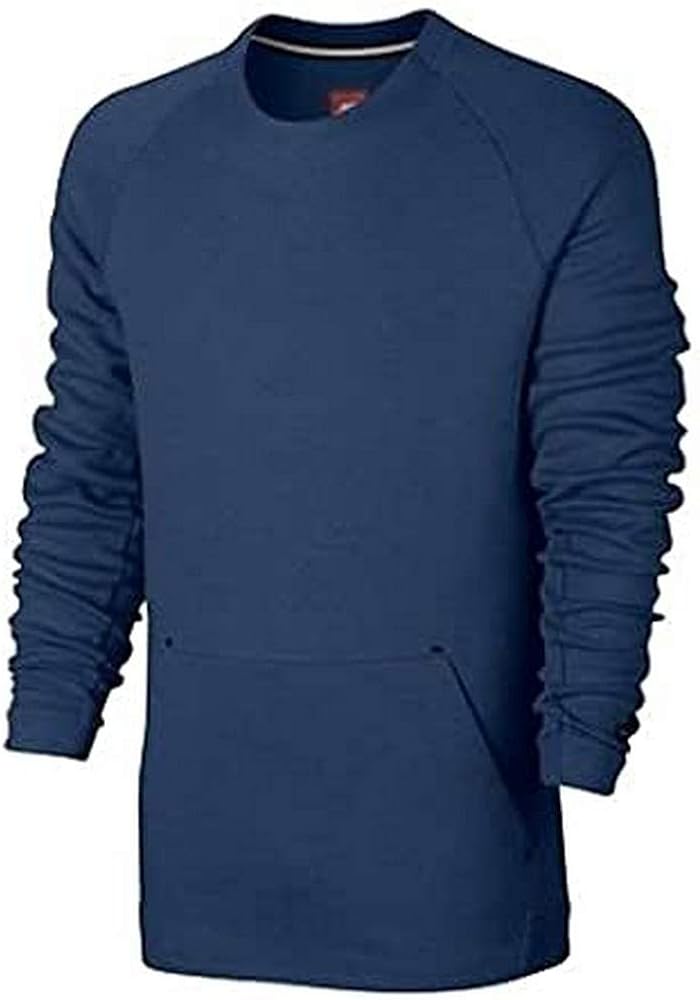 Amazon.com | Nike Sportswear Tech Fleece Crew Mens Sweatshirt 805140 Jumper (Small, Navy 423 