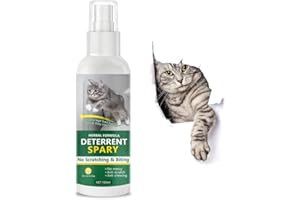 GroceryCentre Cat Deterrent Spray, Anti-Scratch Spray Cat Spray for Furniture, Carpet, Plants, Effective Prevent Cat Scratching & Pet Behavior Training Spray