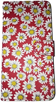 iPhone 7 Plus Flower Wallet Case (Red)