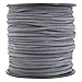 TamBee 2.6mm Leather String Cord Flat Leather Cord for Jewelry Making Elastic Leather Laces for Crafts, Leather Shoe Lace, Arts & Crafts 100 Yards (Dark Grey)