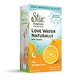 Stur – Powder Drink Mix - Orange Burst (42 sticks, 84 servings) – Made with All Natural Flavors, Organic Stevia and Organic Sugar, Contains High Antioxidant Vitamin C