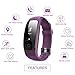Fitness Tracker with Heart Rate Monitor, DBFIT Activity Tracker Smart Watch with Sleep Monitor, IP67 Water Resistant Walking Pedometer Band with Call/SMS Remind for iOS/Android Smartphone (Purple)