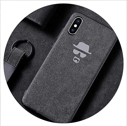 Motorsport AMG Gran Turismo GTR Suede Soft Cover Case for iPhone 6 6S 7 8 Plus X XR XS MAX Luxury Car Alcantara Leather Case,MSS,for iPhone X