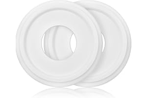 Canomo 2 Packs Molded Polyurethane Ceiling Medallion Chandelier Medallion for Light Fixtures and Ceiling Fans, 10"OD x 4"ID, 