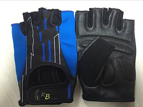 StretchBack Gloves RB Fitness - Weight Lifting Gloves For Gym Workout, Crossfit, Weightlifting, Exercise, Football &amp; Cross Training - For Men &amp; Women - Premium Quality – Leather (Medium)