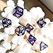 cusdie Polyhedral Dice Sets DND Acrylic Galaxy Dice for Dungeons and Dragons Pathfinder RPG MTG Table Gaming Dice(Blue&Purple)