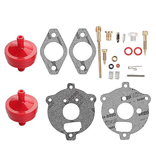 Harbot 394693 398235 295938 Carburetor Overhaul Rebuild Kit for 7-9 HP Horizontal Up-Draft Float Carburetors Toro 38150 38155 38570 Snowblower 58170 Tiller with Fuel Filter