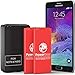 PowerBear 2X Phone Battery Replacement for Note 4 [3,220 mAh] with Note 4 Spare Battery Charger Cradle | Note 4 Battery | Note 4 Spare Battery & Note 4 Replacement Battery Kit [24 Month Warranty]
