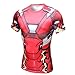 Superhero Avengers Iron Man 3D Men's T-Shirt Marvel Costume Gym Cycling Jersey