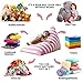 Aubliss Stuffed Animal Storage Bean Bag Chair - Plush Animal Toy Organizer for Kids, Girls and Children | Extra Large | 23 Inch Long YKK Zipper | Premium Cotton Canvas