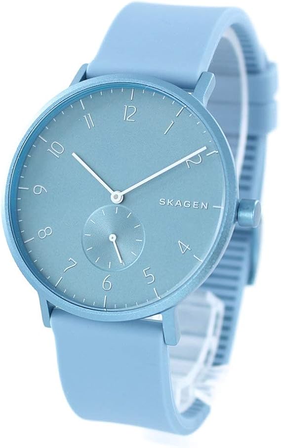 Amazon スカーゲン Skagen メンズ 北欧 時計 アレン カラー シンプル アルミニウム製ケース ブルー 水色 シリコン Skw6509 腕時計 並行輸入品 メンズ腕時計 腕時計 通販