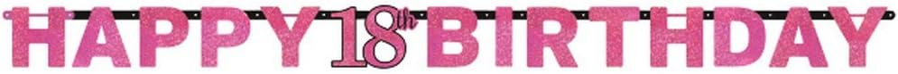 (PKT) Adult Pink Celebration 50th Birthday Letter Banner - Image 3