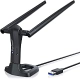 BrosTrend Linux WiFi Adapter 1200Mbps USB3.0 5GHz 2.4GHz Dual Band w/ 5dBi view 1