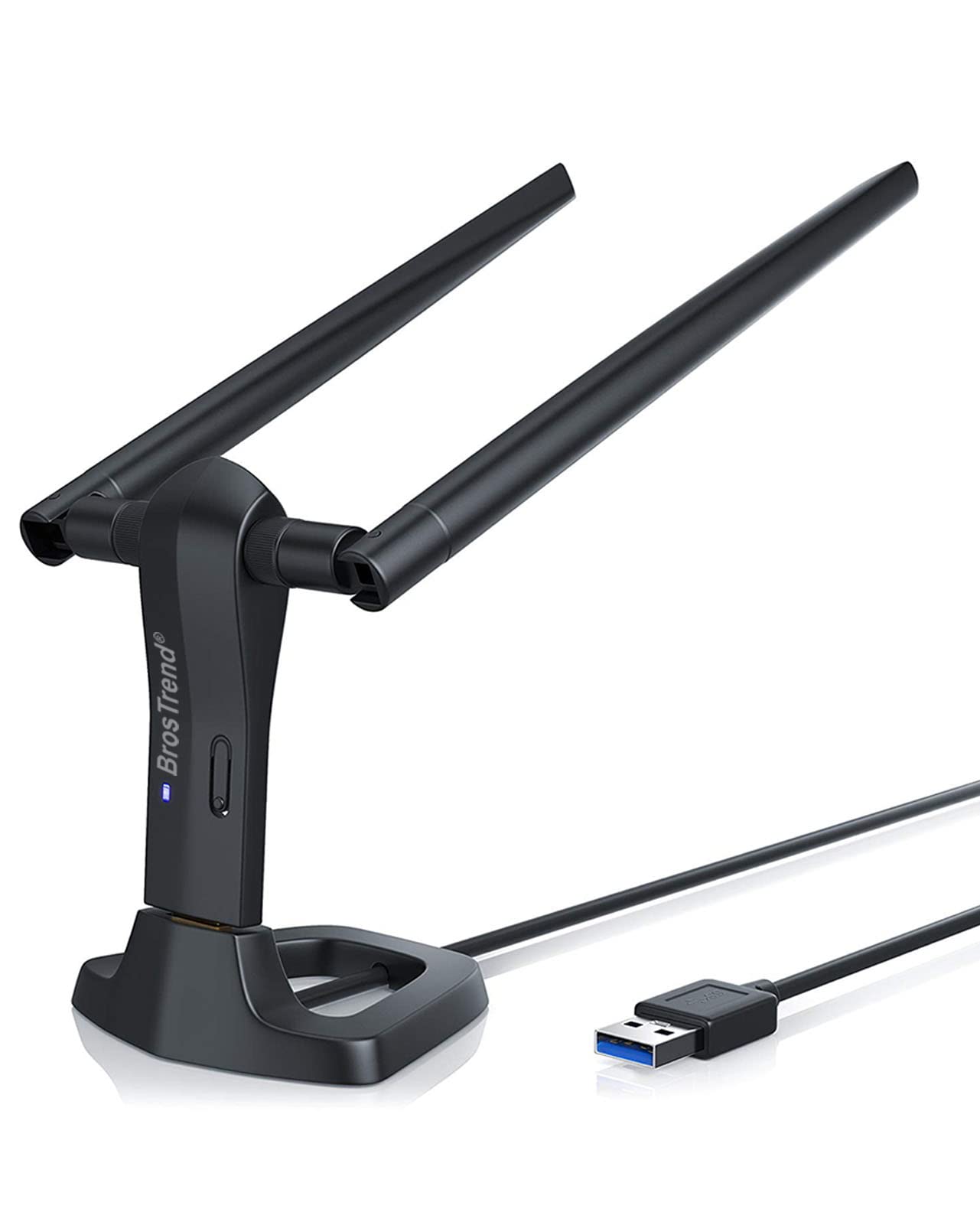 Photo 1 of BrosTrend AC1200 Linux WiFi Adapter for Ubuntu, Kali, Mint, Debian, Lubuntu, Xubuntu, Mate, Zorin, PureOS, Raspberry Pi, Windows etc. 5GHz + 2.4GHz, Long Range USB WiFi Linux 3.0 with 2X5dBi Antennas