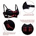 DAISITY Womens Seamless Sleep Nursing Bra for Breastfeeding Clip Down Maternity Bras Pack of 3 Color Black Beige Pink Size S