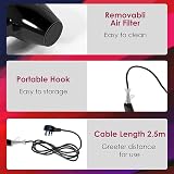 Jooayou Hair Dryer 3000W Ionic 3 Heat 2 Speed Diffuser Cool Shot Home Salon view 8