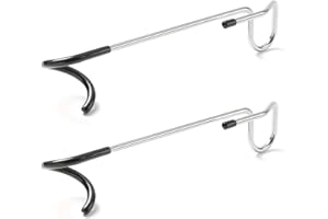 Anranmm 2 PCS Bird Feeder Hanger Hooks, Camping Lantern Hooks, Yard Plant Hangers, Windproof Tree Branch Hooks for Wild Bird House Feeder Holder Camping Tent Pole Lamp