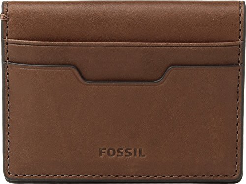 Fossil Men's Ellis Magnetic Card Case Brown One Size