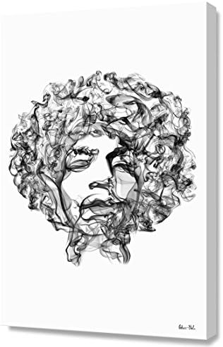 Curioos M_CA00152265_GW "Jimi Hendrix" canvas Print, Medium