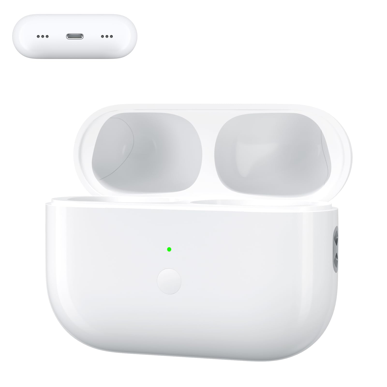 Wireless Charging Case Compatible for Airpod Pro 1st 2nd Charger case with Type-C Charging Port Replacement for Airpod Pro 1st / 2nd Charging case Support Wireless