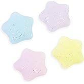 Flyingmage Switch Joycon Thumb Grips Caps, 4 PCS Cute Kawaii 3D Silicone Analog Thumbstick Button Cover Compatible with Nintendo Switch Lite/OLED Joystick Caps (Multicolor Glitter Star)