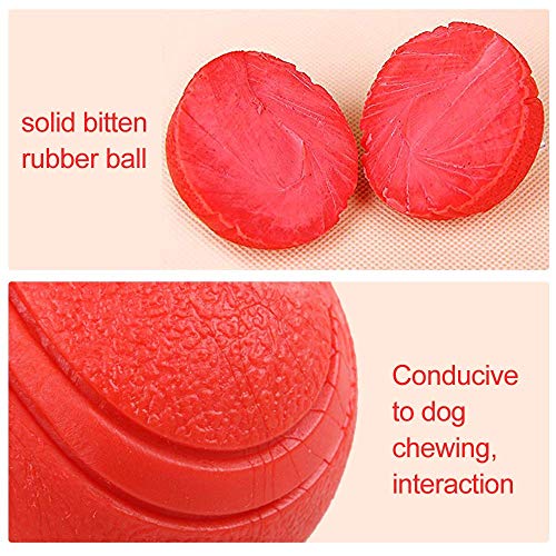 Hard Rubber Balls for Dogs,Dog's Solid Rubber Bouncy Ball Bite