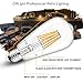 CRLight 6W Dimmable 2300K Ultra Warm Color (Amber Glow) Edison Style Vintage LED Filament Light Bulb, 60W Equivalent 600LM E26 Medium Base, Antique ST64 Clear Glass Cover, 3 Pack