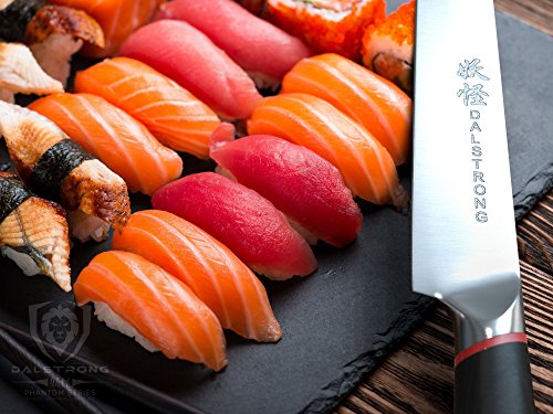DALSTRONG Yanagiba Sushi Knife - Phantom Series - Japanese AUS 8 Steel - 9" - Traditional Sashimi Knife - Single Bevel - Sheath