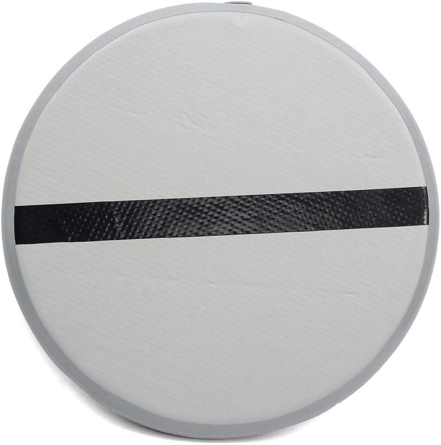 Oipoodde Tumbling Mats 35/59inch Inflatable Hot Spots Gymnastics Cheerleading Air Track Tumbling Gym Mat With Pump Gray Airtrack Mat (Color : Gray, Size : 150cm)