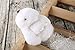 YISEVEN Stuffed Bunny Keychain Toy - Soft and Fuzzy Large Stitch Plush Rabbit Fur Key Chain - Cute Fluffy Bunnies Floppy Furry Animal Doll Gift for Girl Women Purse Bag Car Charm - White