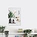 Wire Grid Panel, Multifunction Photo Wall Decor Dispaly Vinyl Dipped Organizer for Home Decor Dorm Decoration 25.6