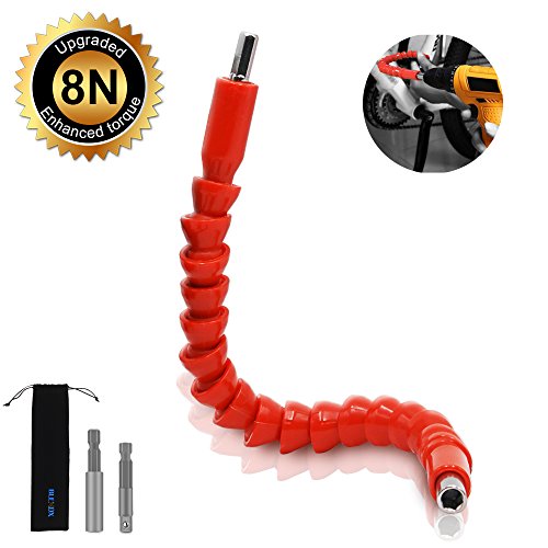 Flexible extention screwdriver drill bit holder with ma…