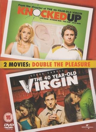 Knocked Up The 40 Year Old Virgin Dvd Amazon Co Uk Seth Rogen Katherine Heigl Paul Rudd Leslie Mann Jason Segel Catherine Keener Jay Baruchel Jonah Hill Romany Malco Elizabeth Banks Jane Lynch Gerry Bednob Shelley