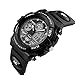 LIGE Electronic Led Display Analog Digital Sport Watch Black