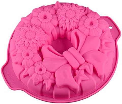 New Big Bowknot Flower Silicone Cake Mold DIY Xmas Cake Mould Kitchen Baking