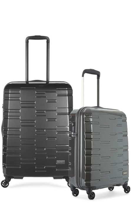 Cabin Antler Suitcase Prism 4 Wheel Spinner Charcoal 55cm 34l Home