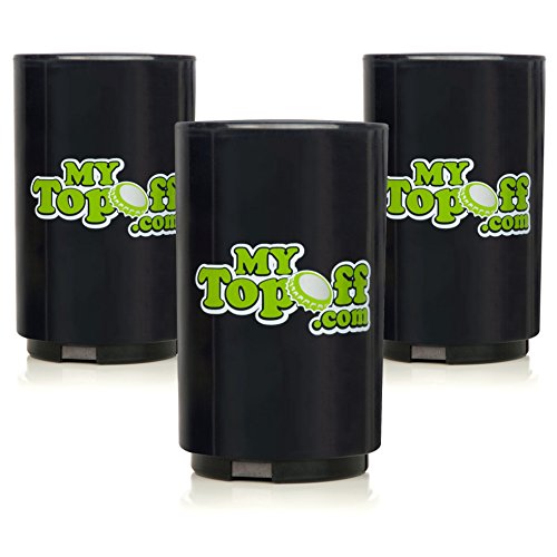 3 Pack - MyTopOff Push Top Bottle Opener, Quick, Easy and Unique Beer Cap Popper Accessories for Tailgating, Man Cave Drinking and Bartenders