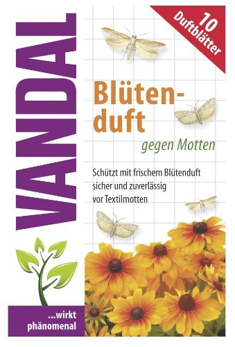Vandal Flower Fragrance Against Moths Clothes Moth Trap 10 Fragrance Sheets